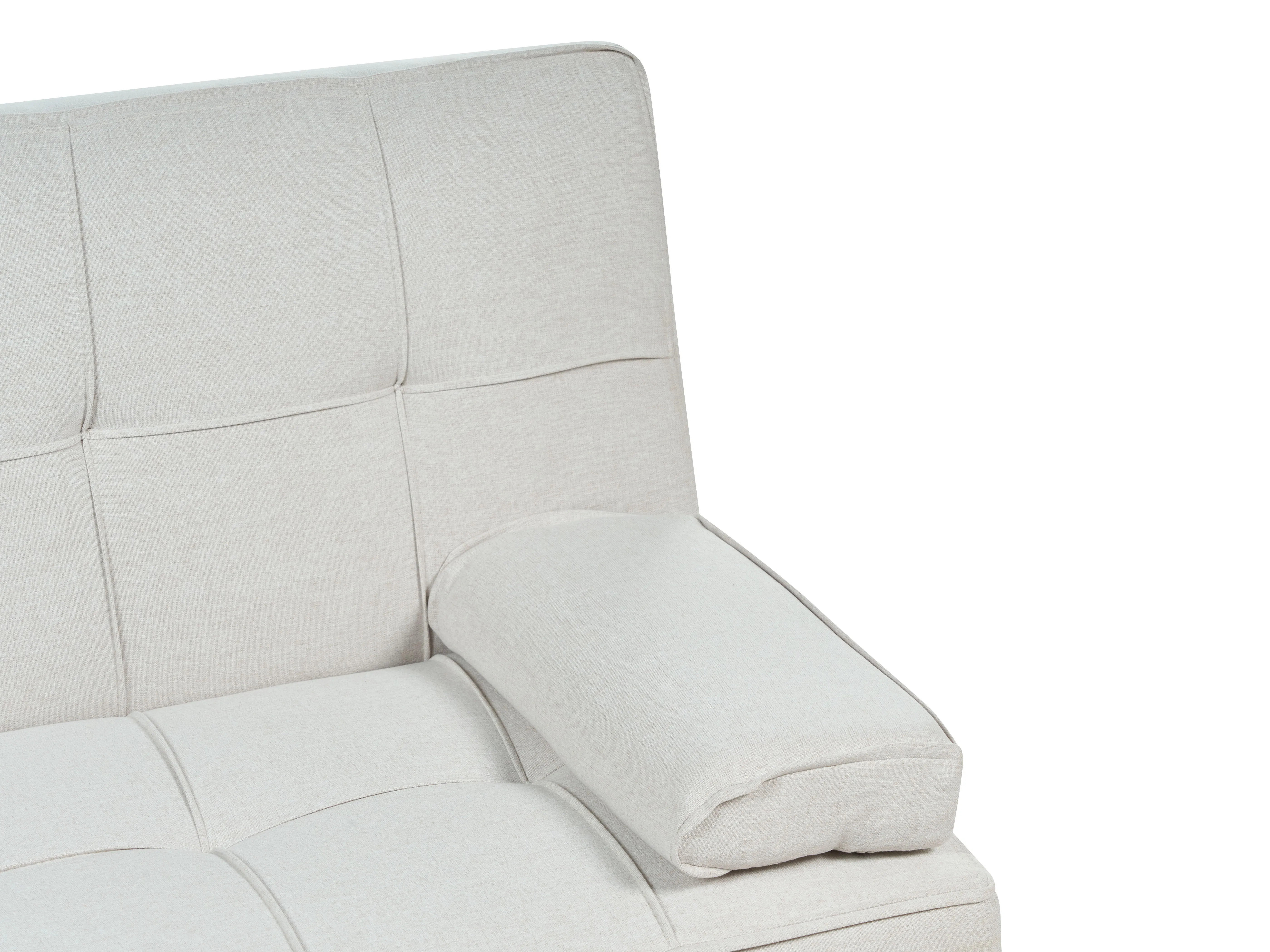 Slaapbank 3-zits ROXEN Stof Lichtbeige