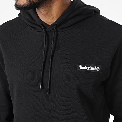 Sweat Capuche Badge A6CB6 Noir