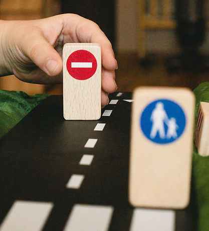 Waytoplay Holzspielzeug - Ampeln und Verkehrsschilder