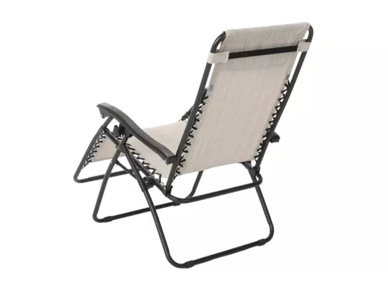 Chaise longue pliante et légère multipositions confortable OASIS