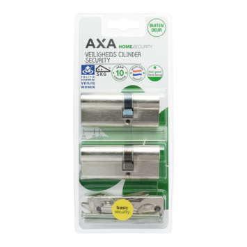AXA veiligheidscilinder security 30-45mm SKG** gelijksluitend 2 stuks