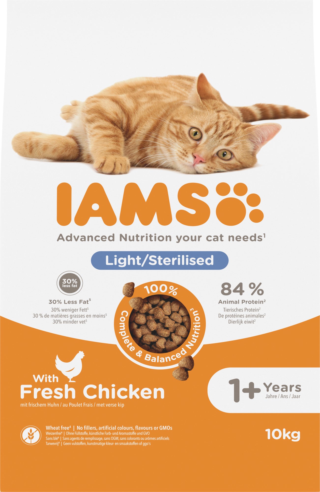 Iams for Vitality kattenvoer Sterilised adult kip 10 kg