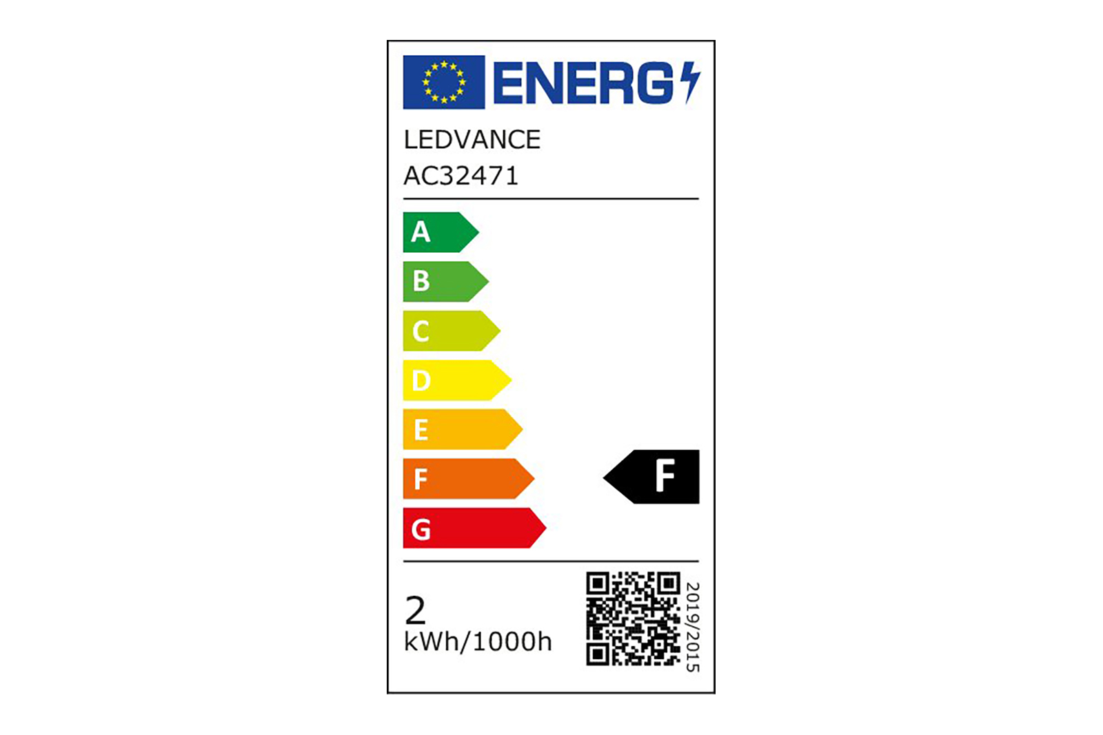 Normal LED-lyspære E27 Klart glass med E27-sokkel og varmhvitt lys. Ikke dimbar.