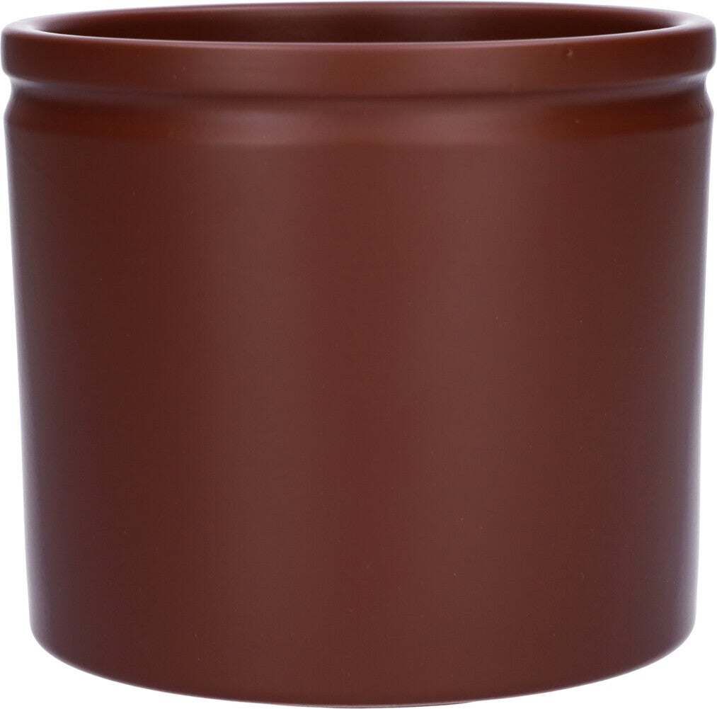 Duif bloempot Lucca bruin D 14 H 12,5 cm