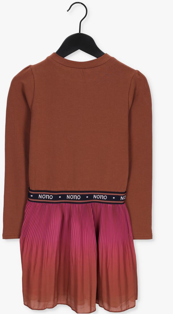 NONO cognac nono mini jurk n208-5805