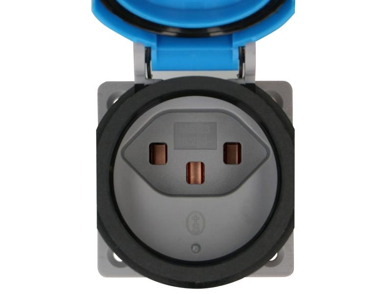 Max Hauri Einbausteckdose IP55 Typ 23 L N PE IP55 Typ 23 Steckdose
