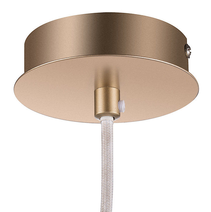 Lustre Arrioph 8 lampes E14 IP20 blanc et or