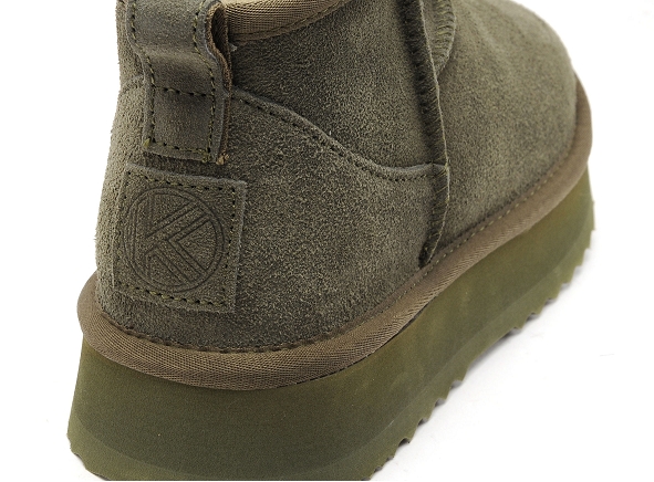 Kelara boots bottine plates femme k31224 kaki