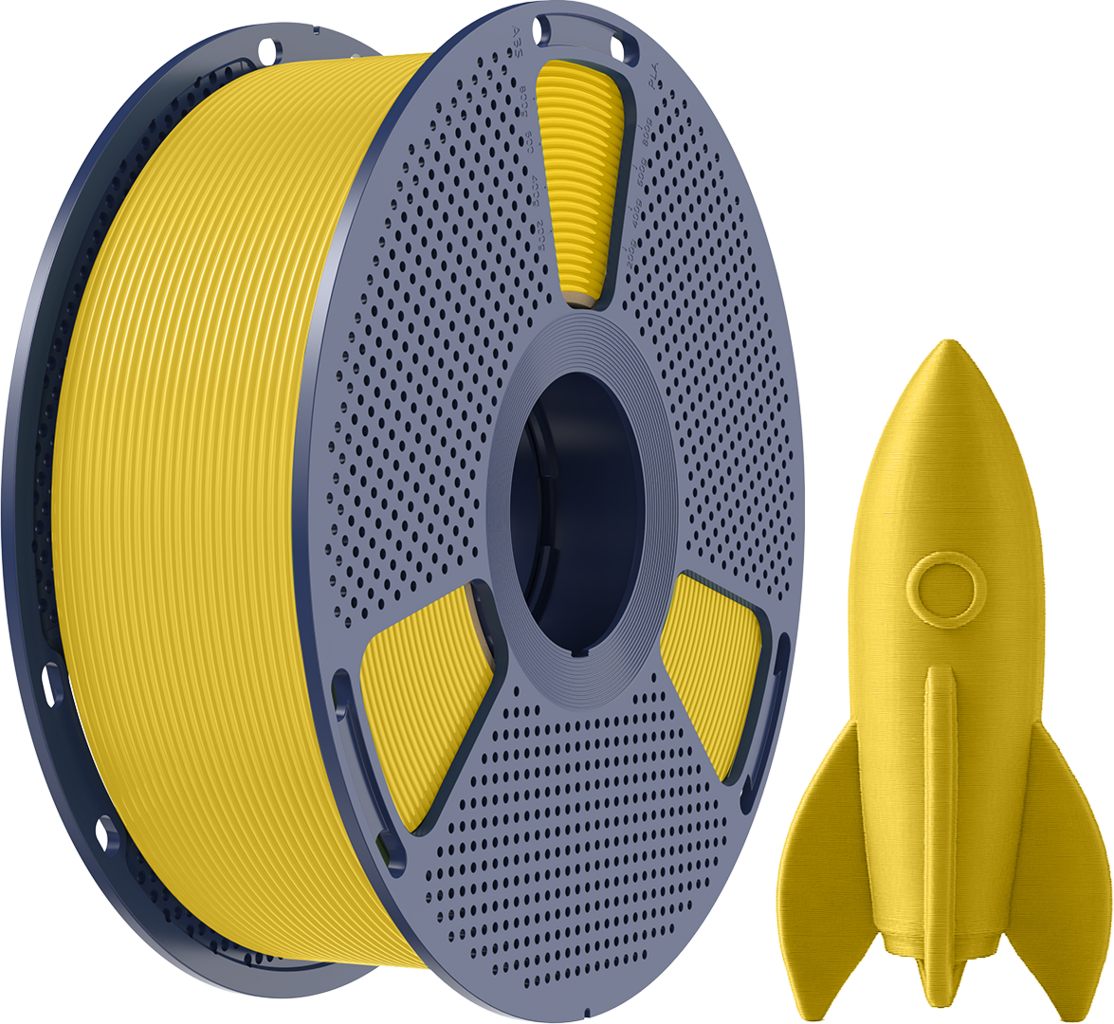 SUNLU  High-Speed PLA Yellow, 1,75 mm / 1000 g    PLA Filament speziell für den Hochgeschwindigkeitsdruck