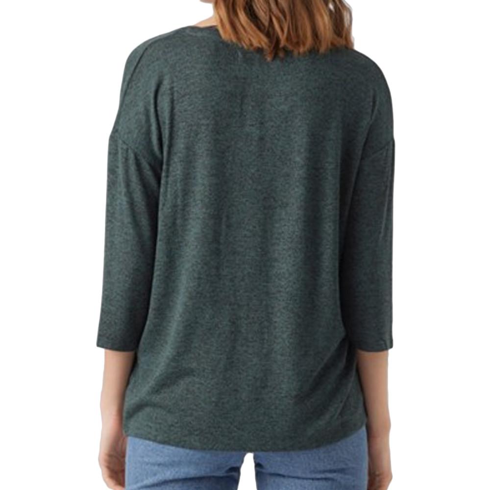Vero Moda Pull Vert Femme Vero Moda Brianna 3/4