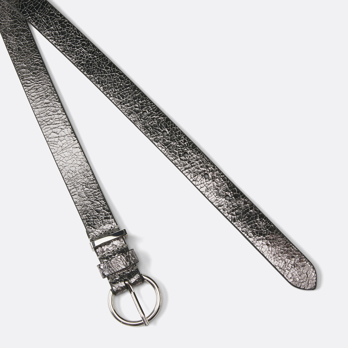 COLEÇÕES LA REDOUTE<br>Cinto de couro com fivela
