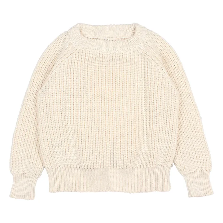 Búho Pull Uni Coton Bio | Ecru