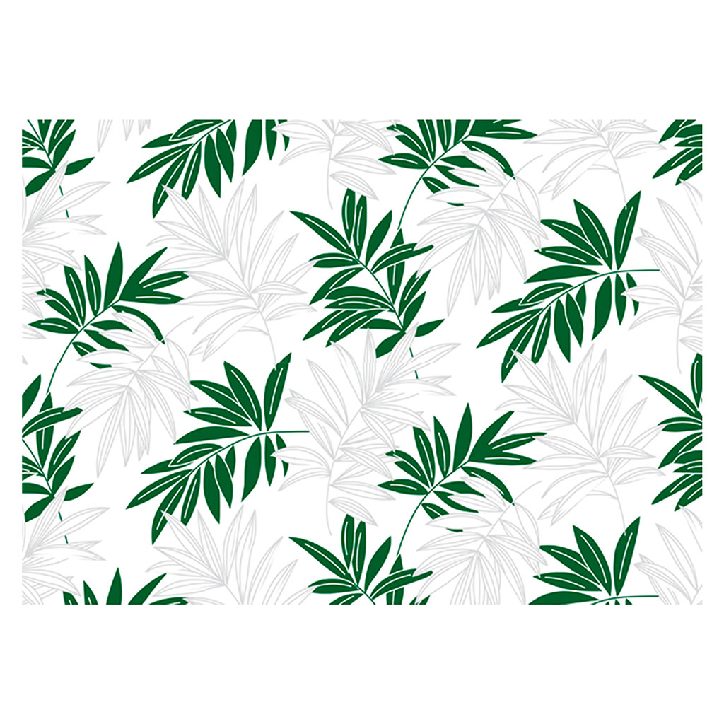 Adhésif décoratif motif feuilles vertes 45x150cm