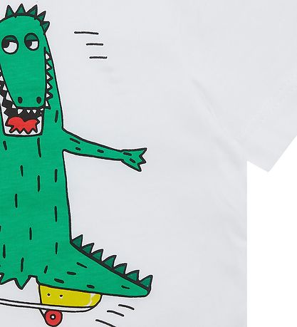 Stella McCartney Kids T-Shirt - Weiß m. Krokodil