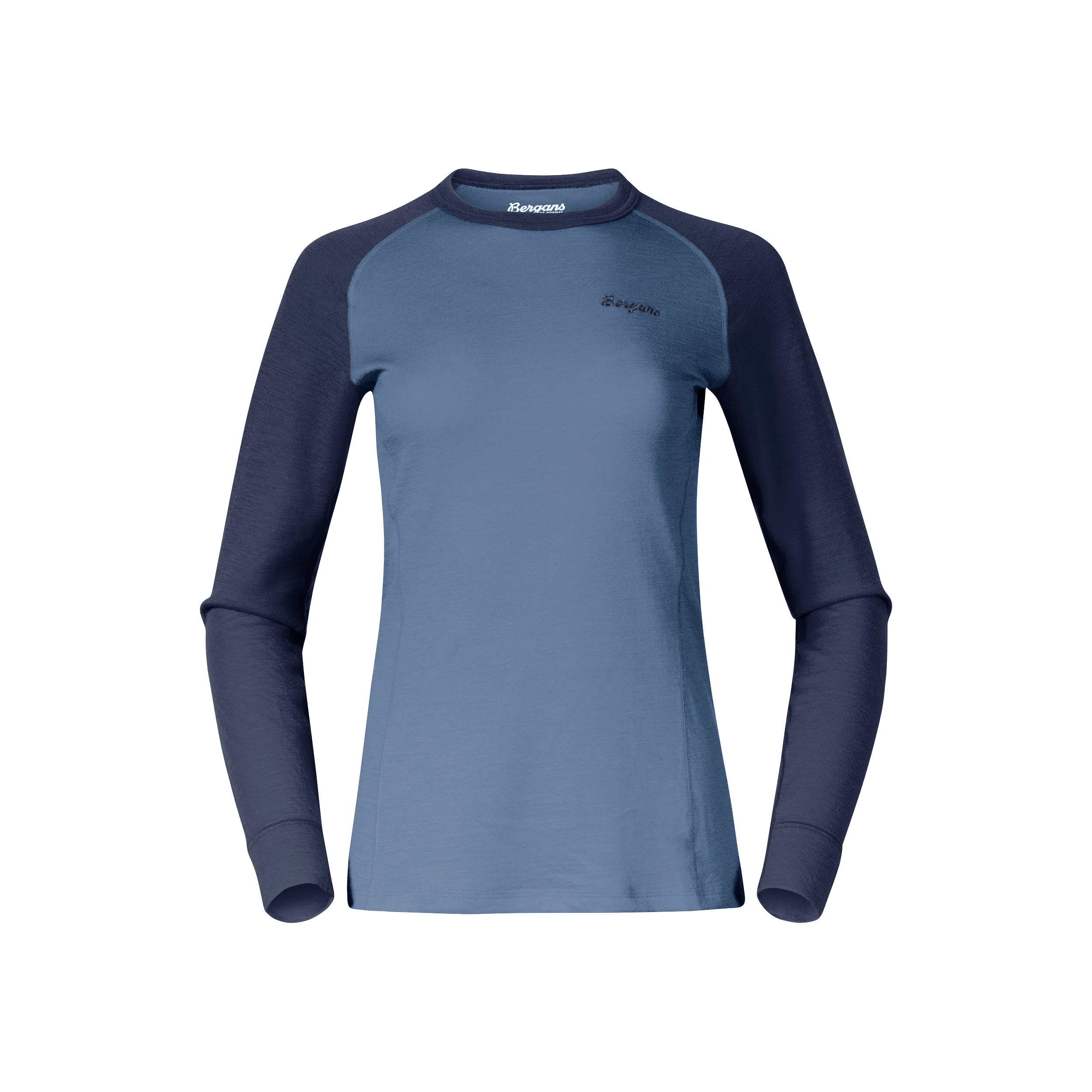 Inner:Dual Merino Long Sleeve Women Granite Blue / Navy Blue