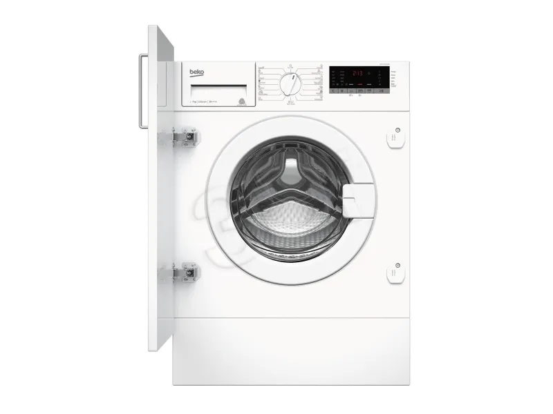 Beko WITC7612B0W - Vaskemaskine - bredde: 60 cm - dybde: 55 cm - højde: 82 cm - frontbetjening - 55 liter - 7 kg - 1200 rpm - hvid
