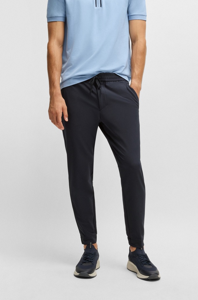 BOSS GREEN Stretch-Hose »T Flex«  mit elastischem Bund und Kordelzug Stretchhose Businesshose