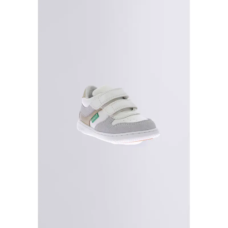 Kickmotion Blanc argent or BASKETS BASSES Synthétique Fille