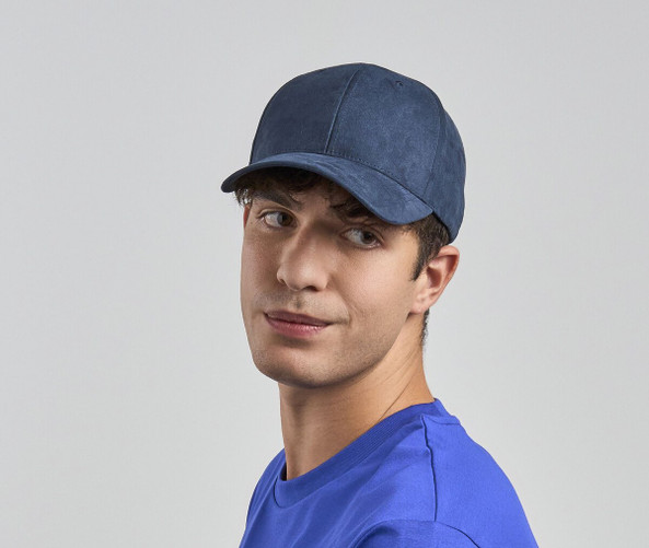 ATLANTIS HEADWEAR AT287 - Casquette 6 pans mid visor faux suède