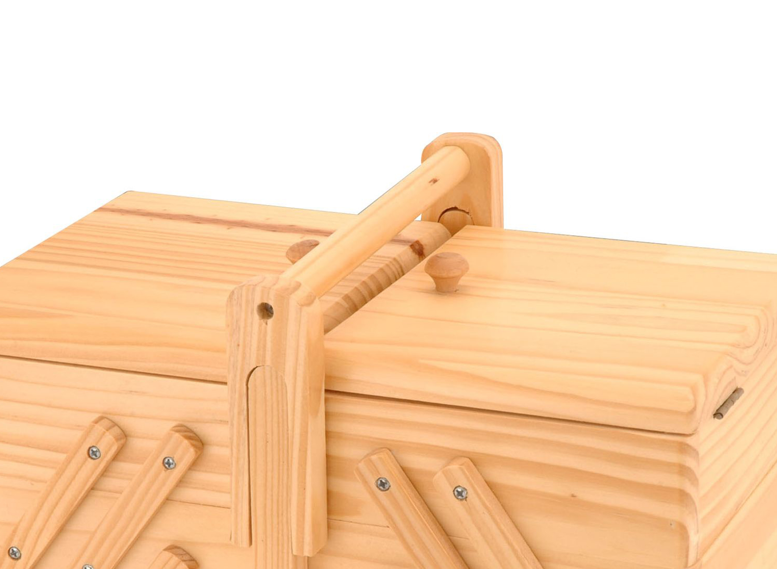 Nähkasten Holz 3 Ebenen faltbar