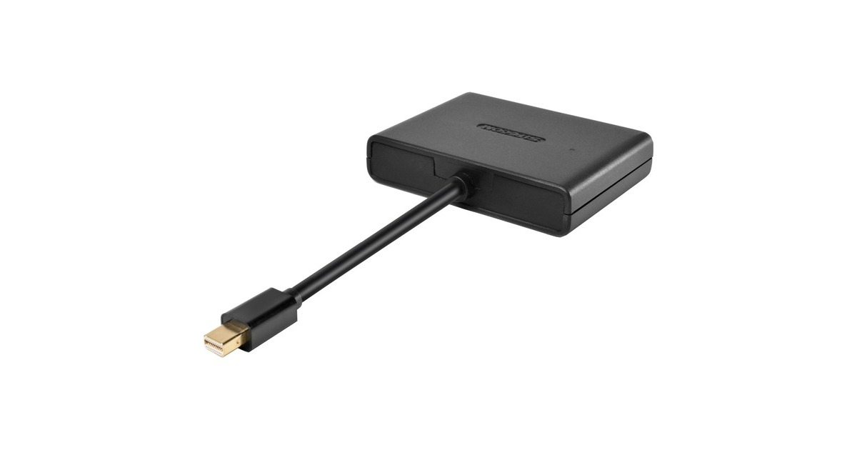 SitecomMini-DisplayPort naar HDMI + VGA 2-in-1 adapter  (Zwart, CN-347)