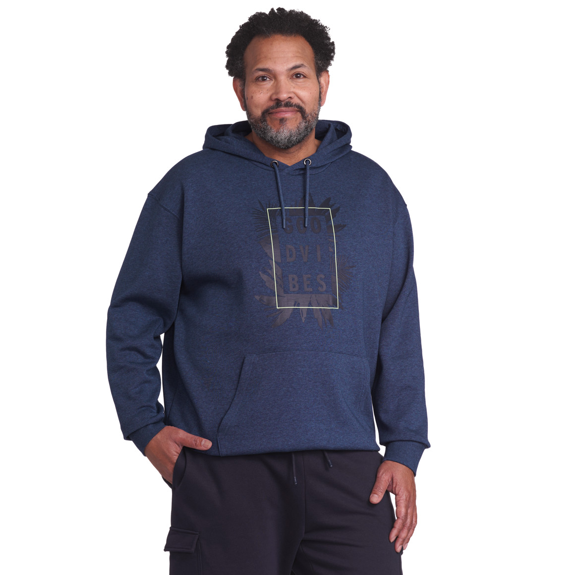 VanVaan Herren Sweat-Hoodie mit Print blau