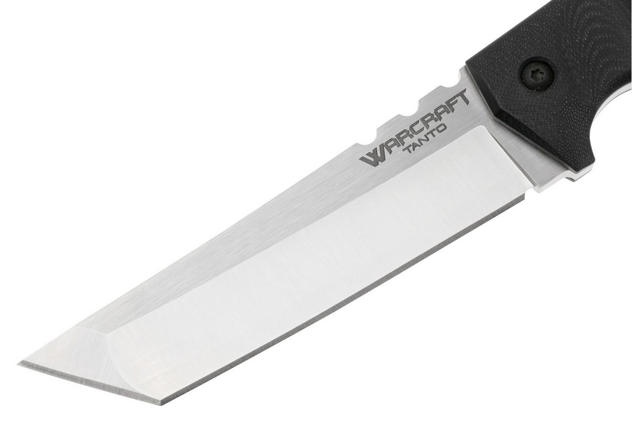 Cold Steel Warcraft Tanto 13U, Satin San Mai, Black G10 vaststaand mes, Lynn C Thompson design