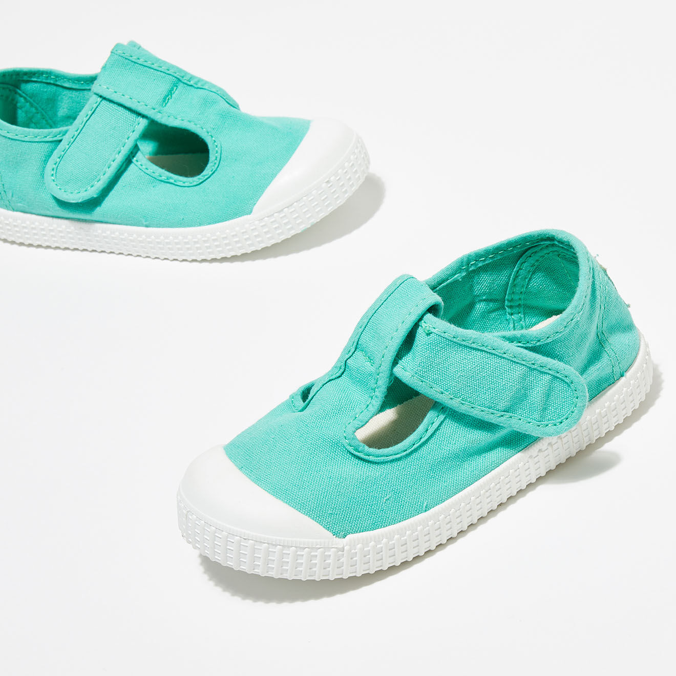 Victoria Sneakers babies Anais en Toile vertes