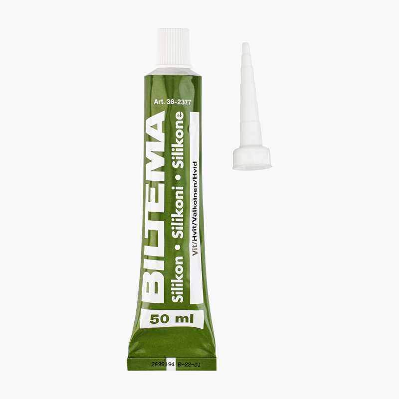 Silikon, hvit, 50 ml