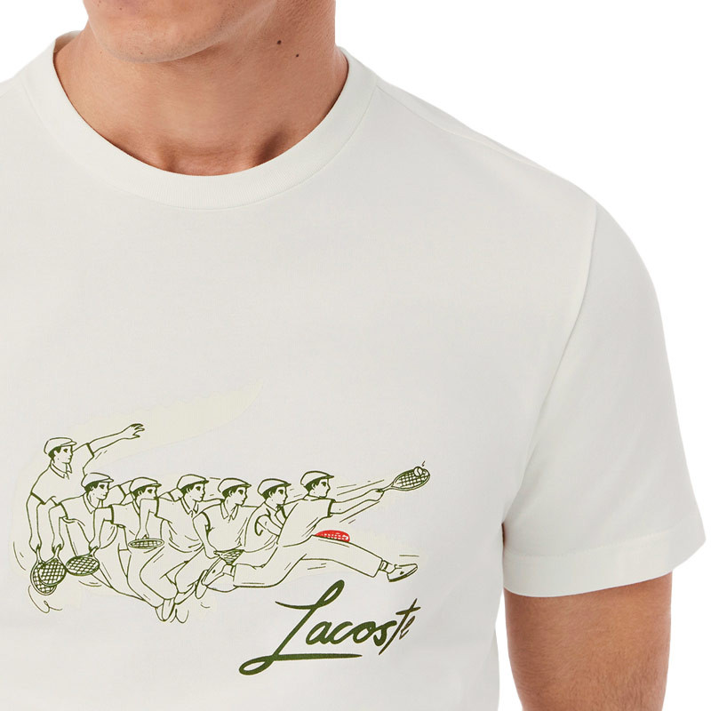 Tee-shirt tennis Heritage René Lacoste beige