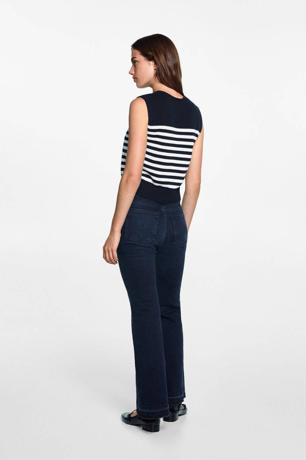 MANGO TEEN flared jeans medium blue denim