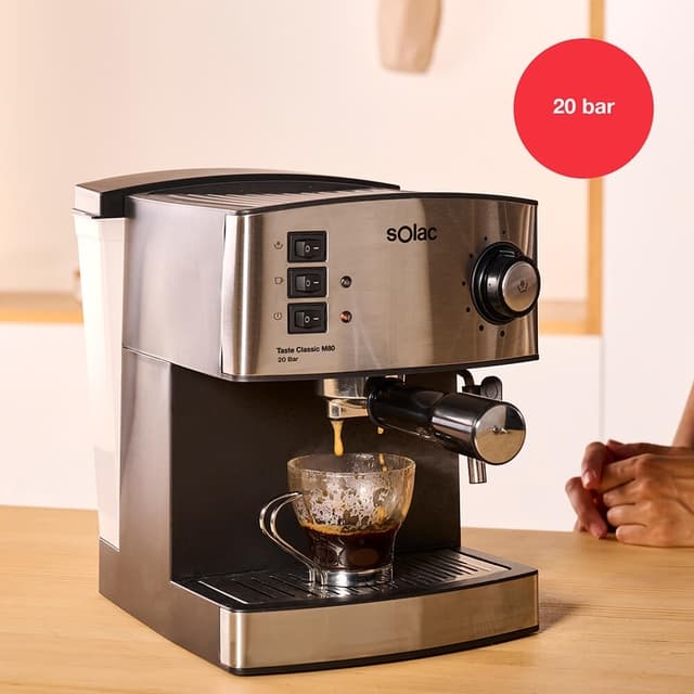 SOLAC Espressomaskine Taste Classic M80 Inox