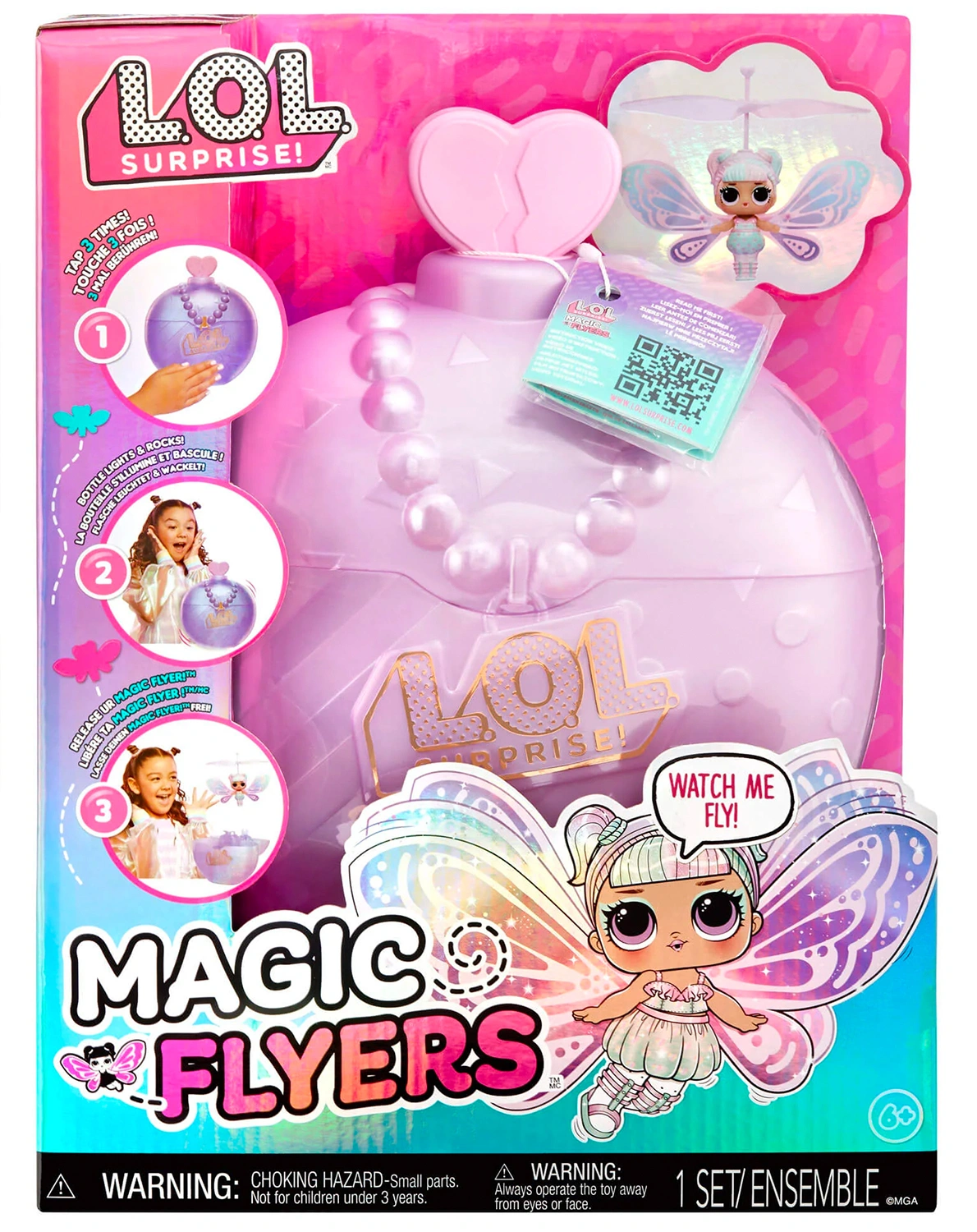 Puppe MAGIC WISHIES FLYING TOTS - LILAC WINGS