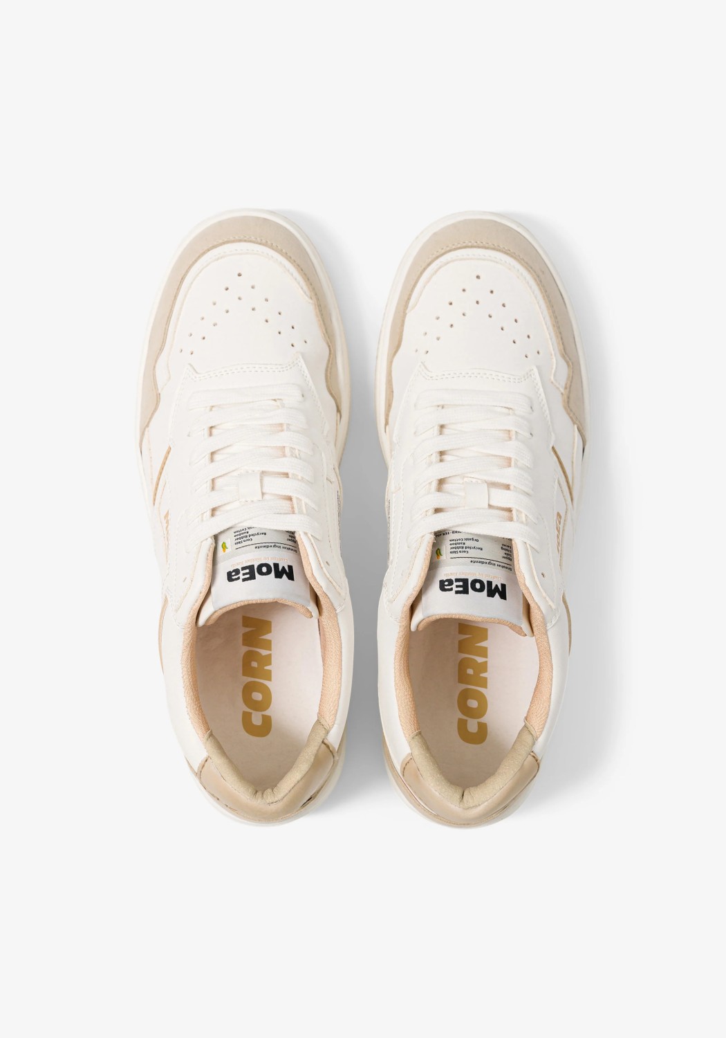 MoEa Gen1 Corn White & Beige Suede