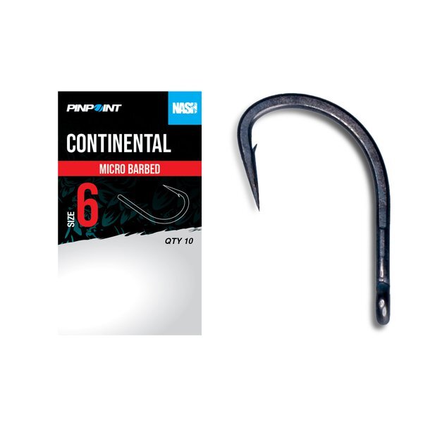 Hameçons Carpe Nash Continental (10 Pièces)