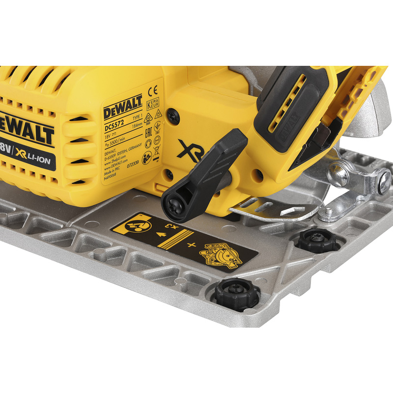 DeWALT DCS572NT-XJ 18v XR BL accu cirkelzaag (body) 18V Li-ion