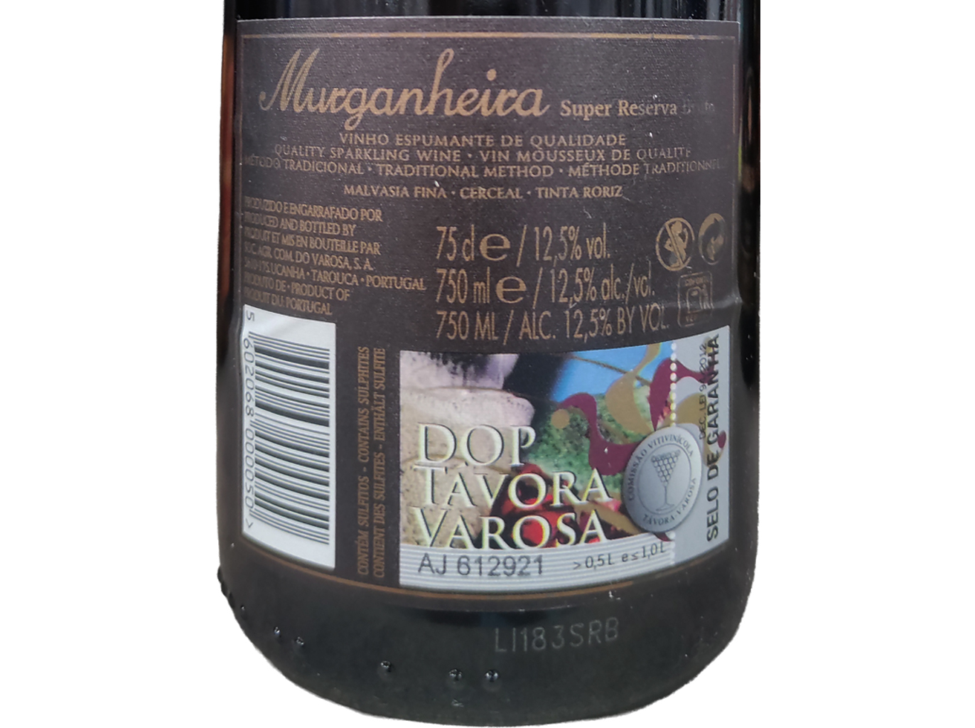 ESPUMANTE MURGANHEIRA SUPER RESERVA BRUTO 0.75L