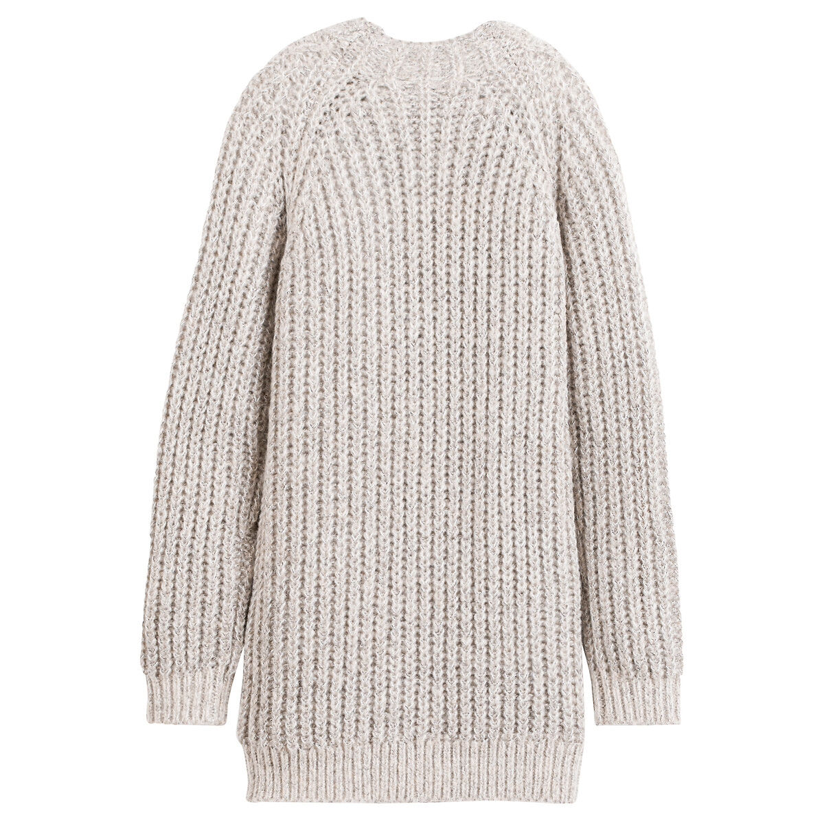 COLEÇÕES LA REDOUTE<br>Vestido reto com gola alta em tricô grosso