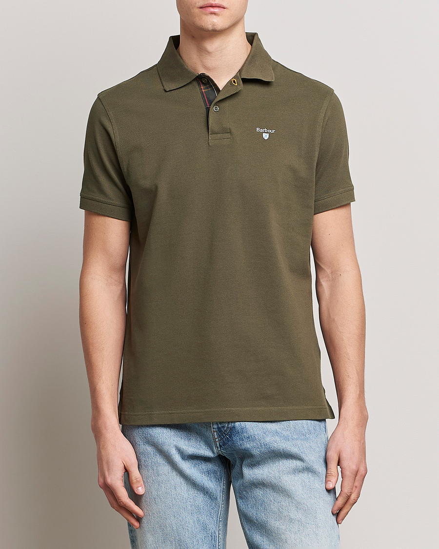 Barbour Lifestyle Tartan Pique Polo Olive