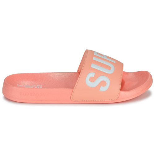 Superdry - Sandales De Piscine Véganes Core - Rose / Blanc