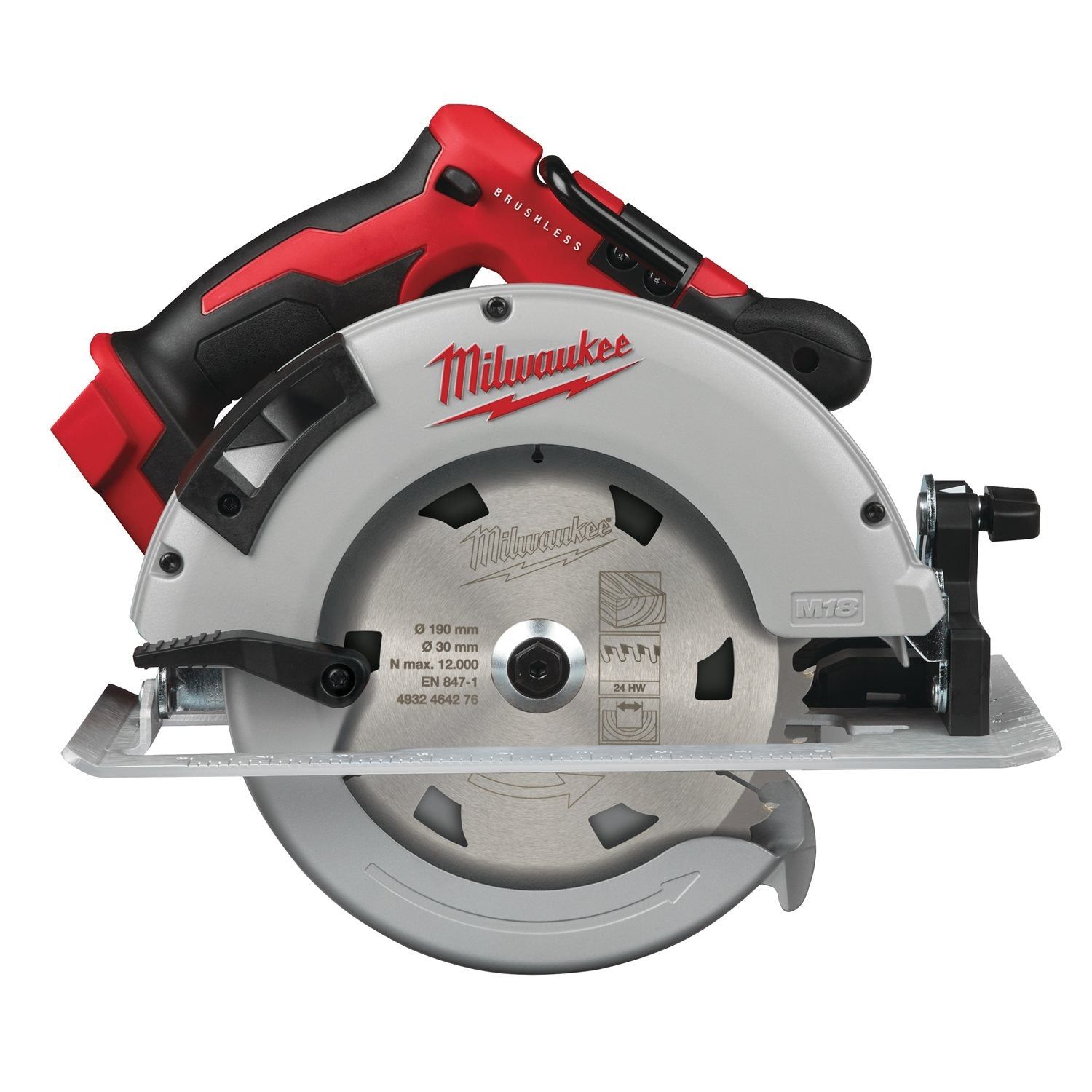 Milwaukee M18 BLCS66-0X Accu Cirkelzaag 190mm 18V Basic Body in HD-Box - 4933464589