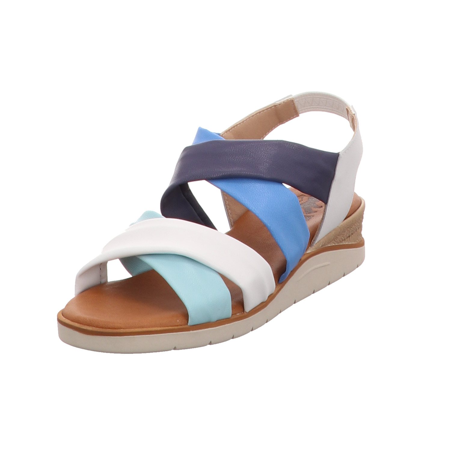 2 GO Shoe Sandale weiß/blau weiss/weiss kombi
