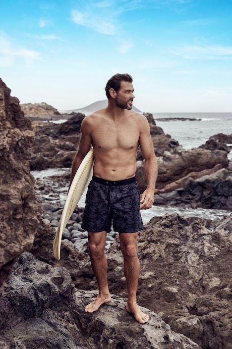 JAY-PI Badeshorts, Beachwear, Elastikbund, floraler Print