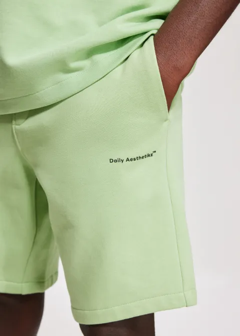 Korte broek met logo groen (GRN.L)