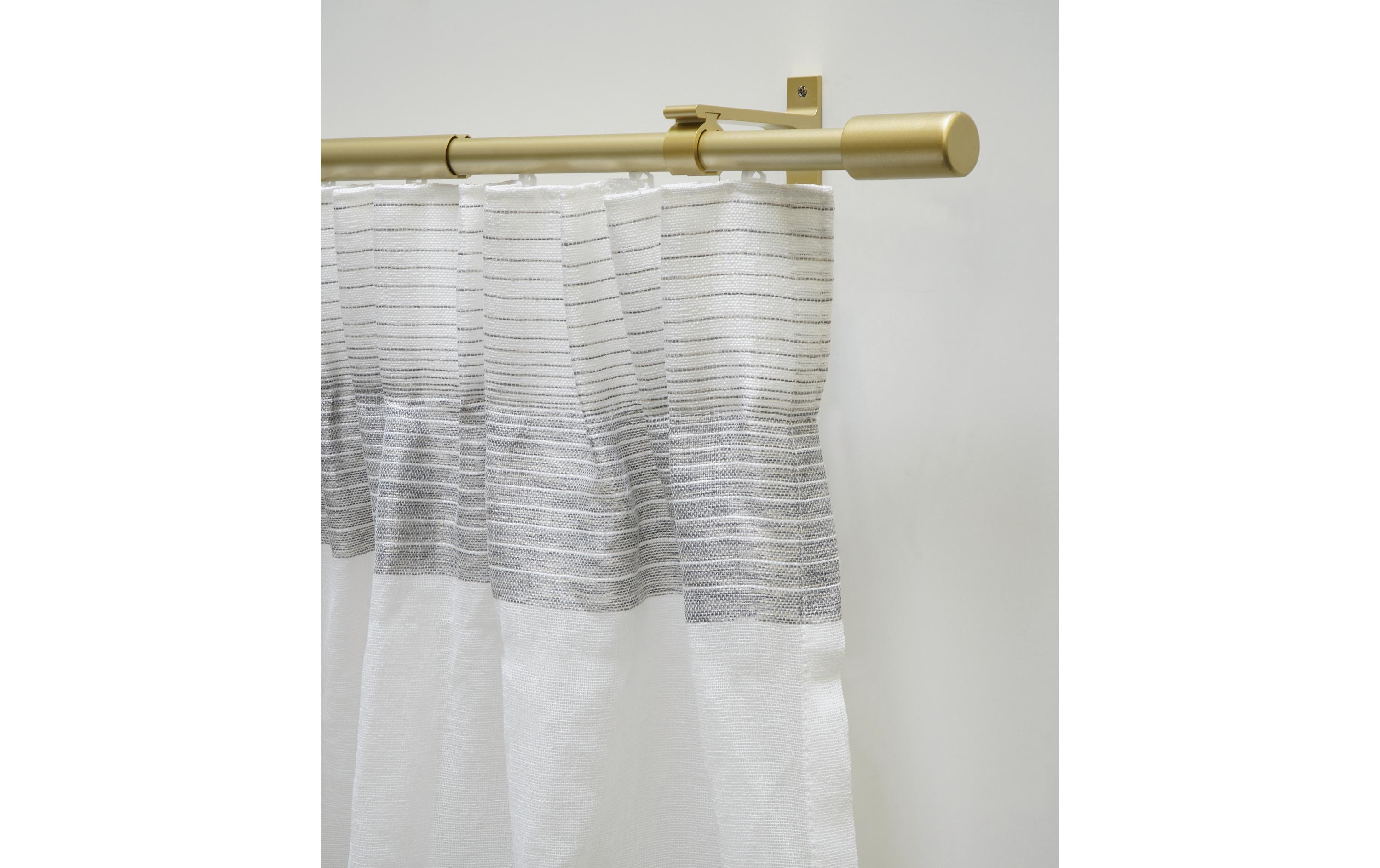 Vorhangstange Theos 100-190 cm, Gold-mattGardinenstangen-Set mit ausziehbarem Innenlauf