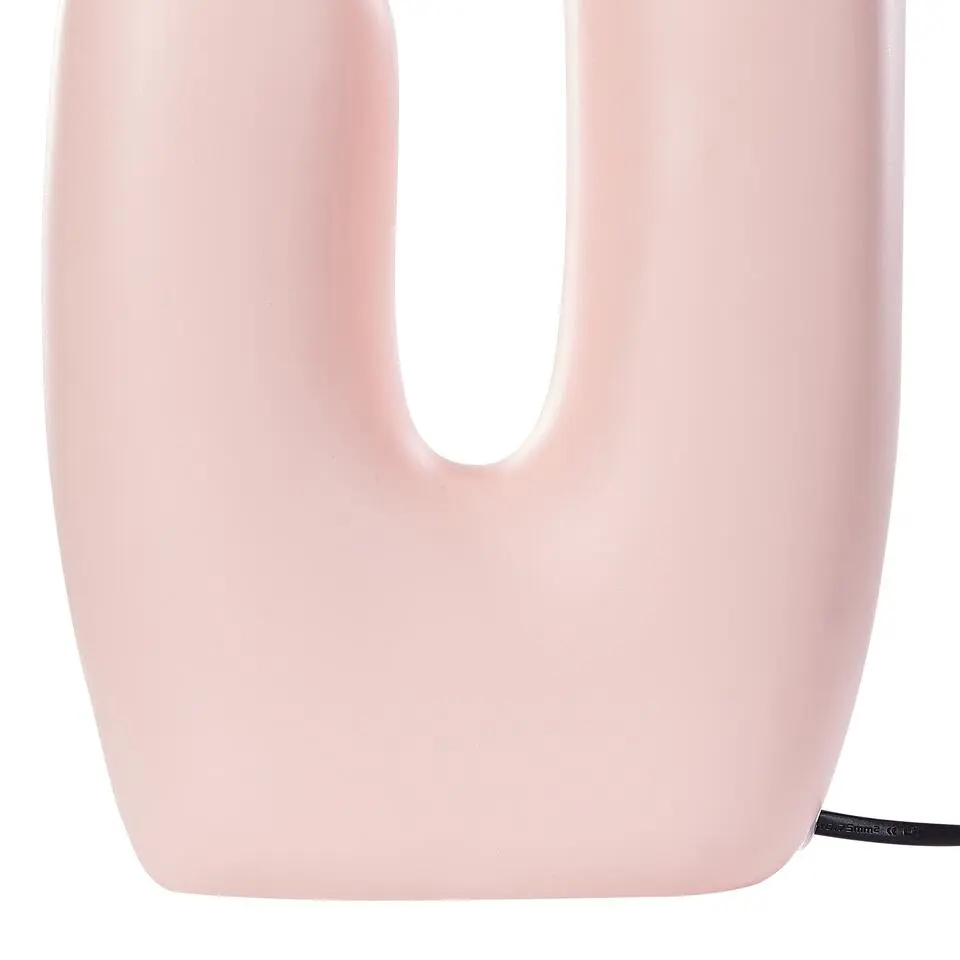 TULUN - Tafellamp - Roze - Glas