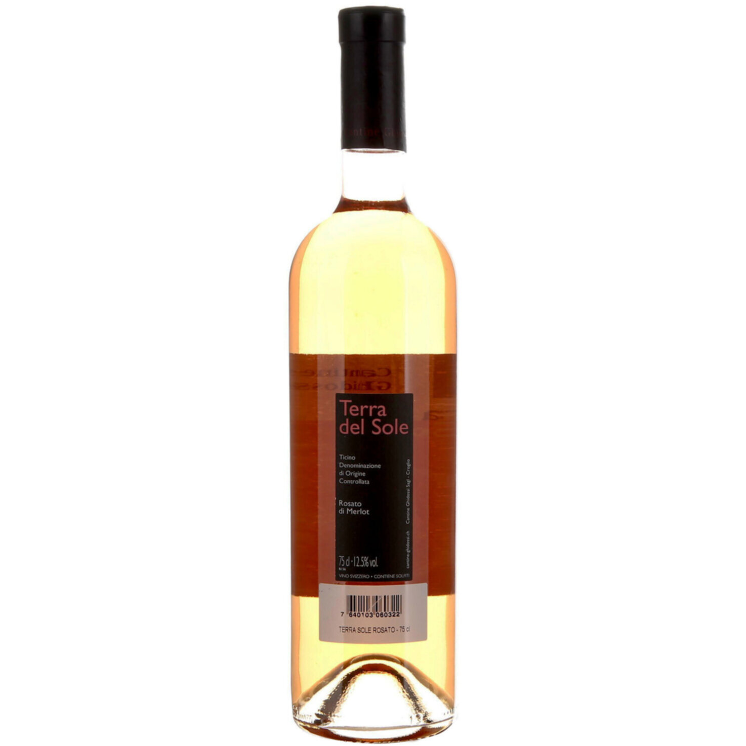 Ticino DOC Merlot Rosato Terra del Sole Cantine Ghidossi -75cl
