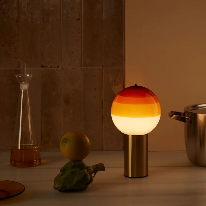 marset - Dipping Light LED Akkuleuchte, bernstein