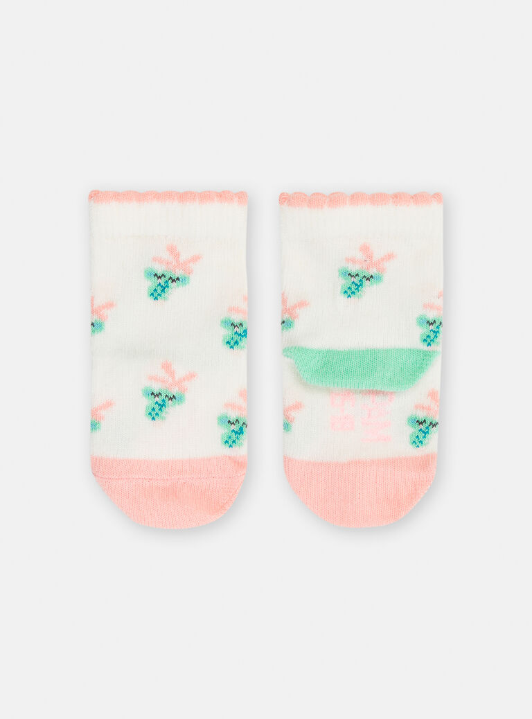 Chaussettes écrues à imprimé koala pour bébé fille