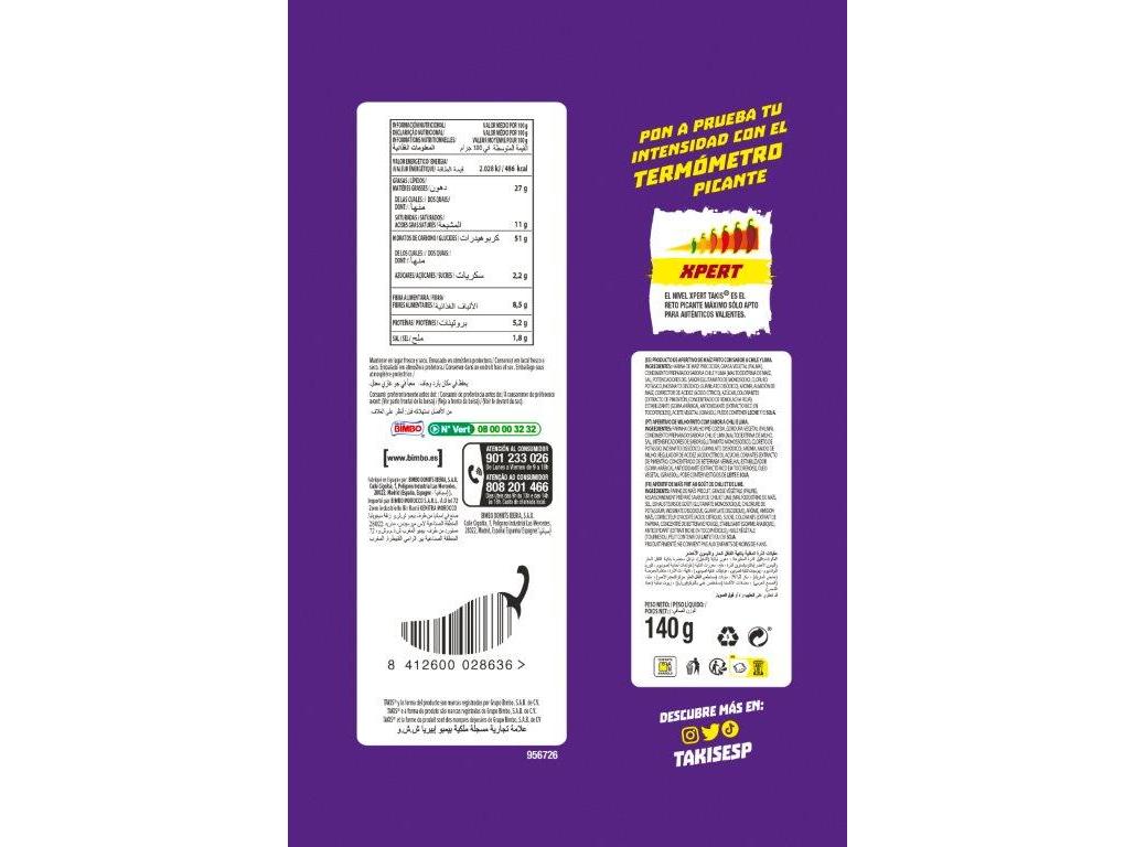 APERITIVOS TAKIS FUEGO 140G